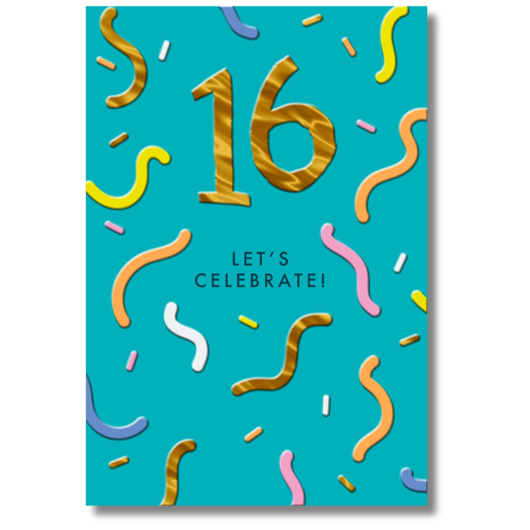 Hallmark 16 Let's Celebrate! Birthday - Greeting Card