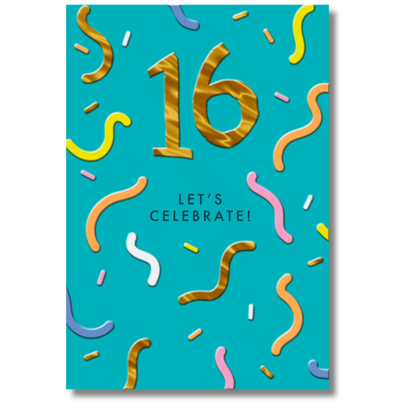 Hallmark 16 Let's Celebrate! Birthday - Greeting Card
