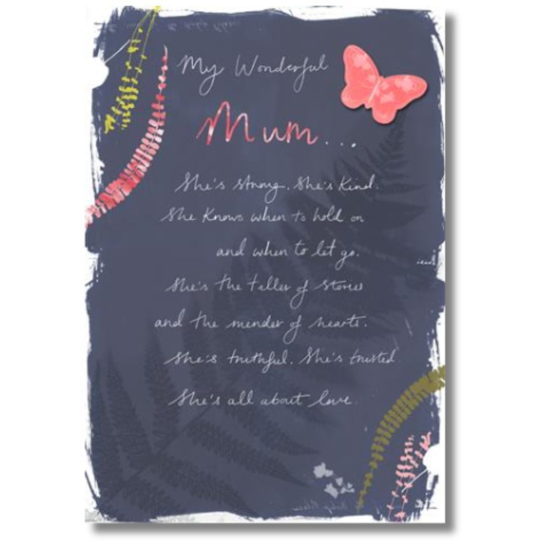 My Wonderful Mum Birthday Greeting Card