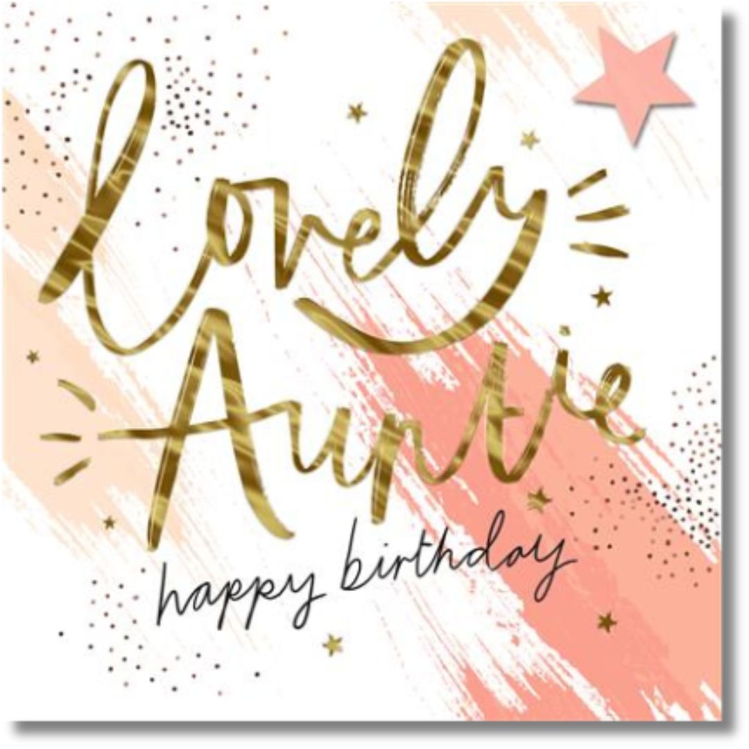 Hallmark Lovely Auntie Happy Birthday - Greeting Card