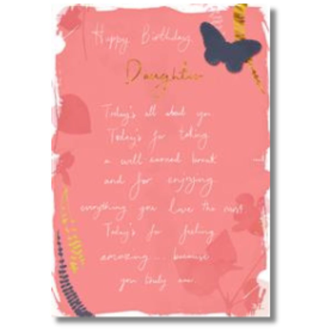 Hallmark Happy Birthday Daughter - Greeting Card