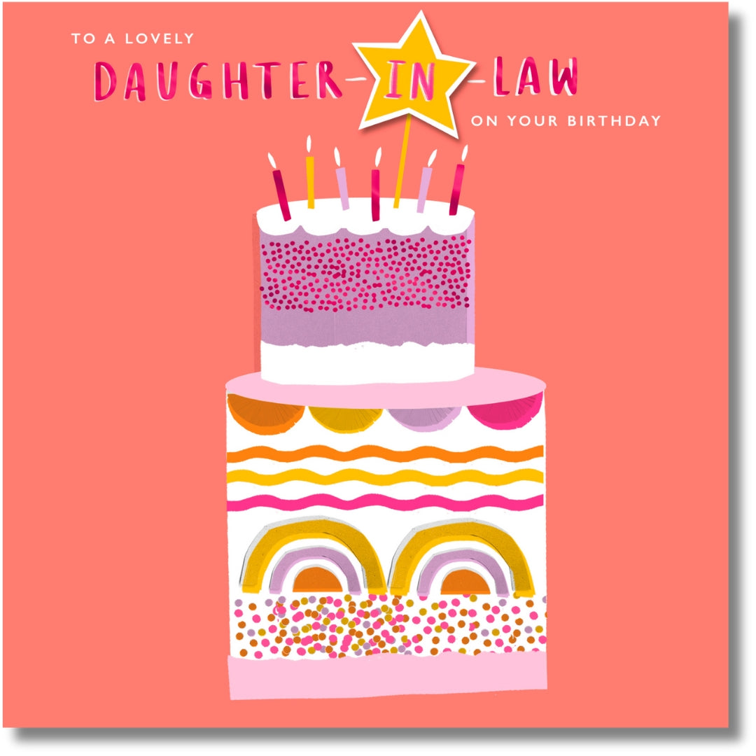 Hallmark Daughter-In-Law On Your Birthday - Greeting Card