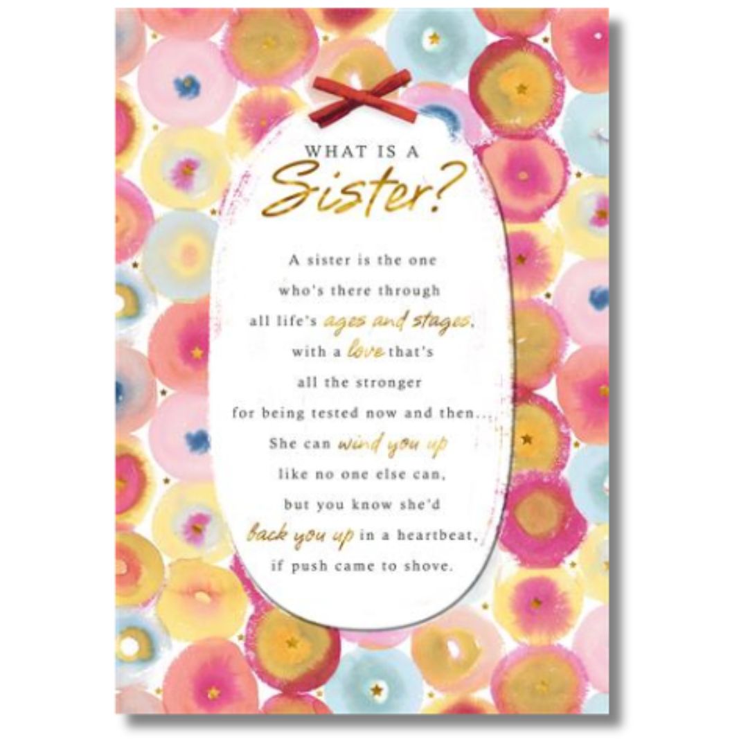 Hallmark What Is A Sister? - Greeting Card