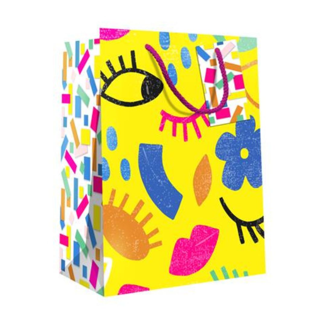 Hallmark Gift Bag Small Yellow Art 17 x 14cm