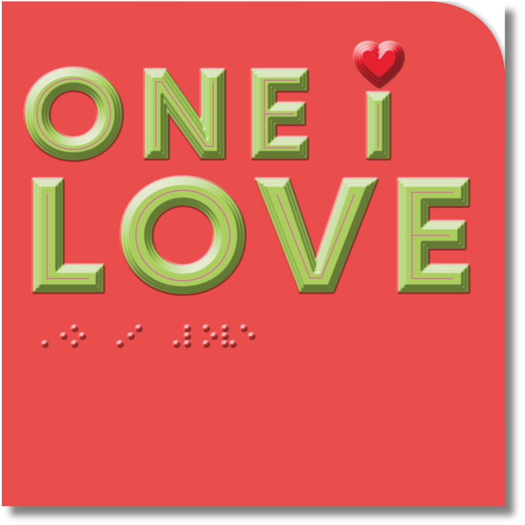Hallmark (Braille) One I Love Valentine's Day - Greeting Card