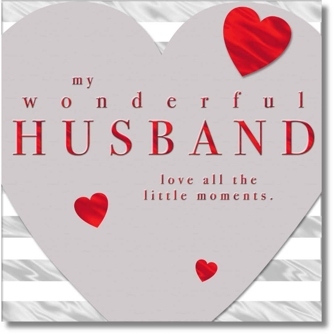 Hallmark My Wonderful Husband Valentine's Day - Greeting Card