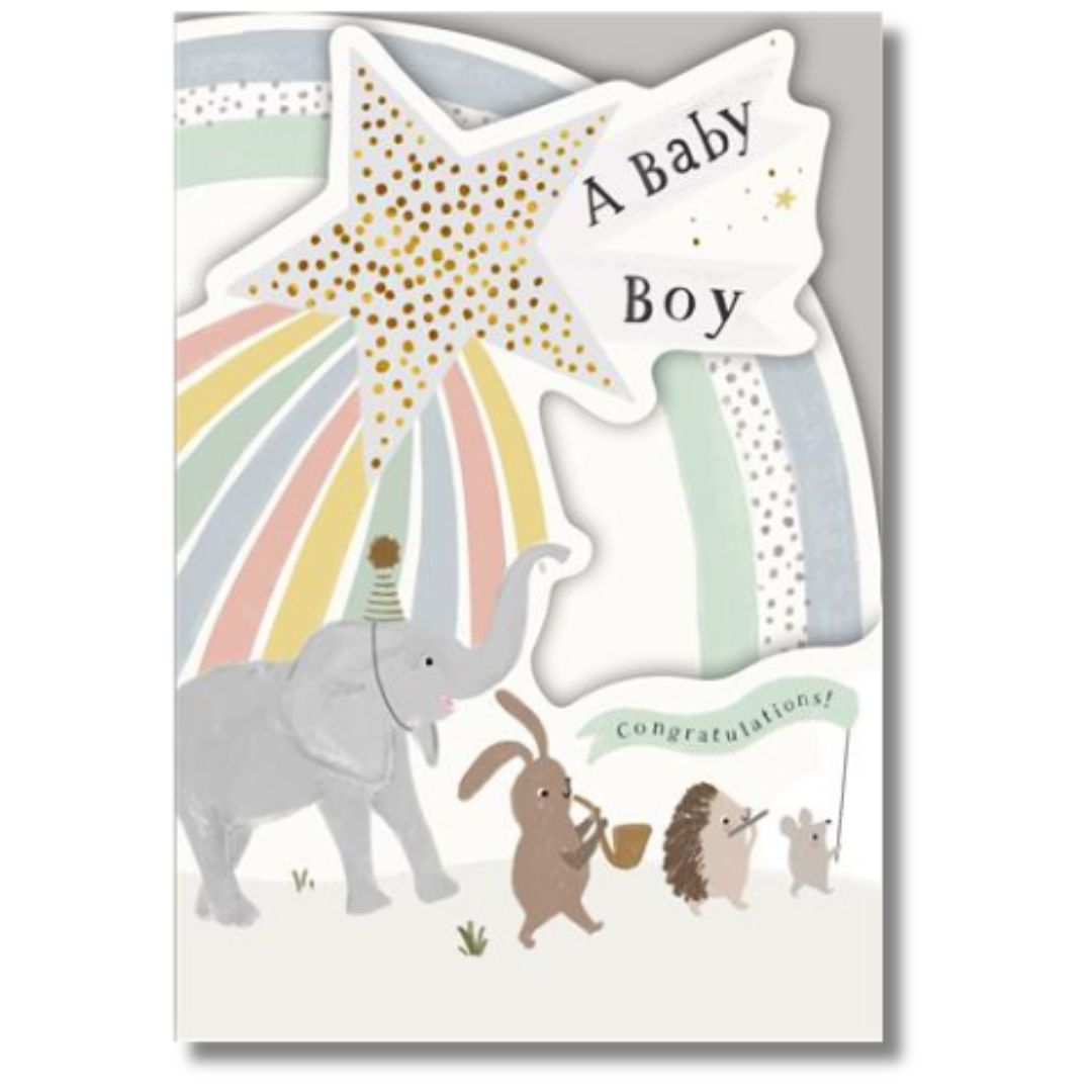 A Baby Boy Greeting Card