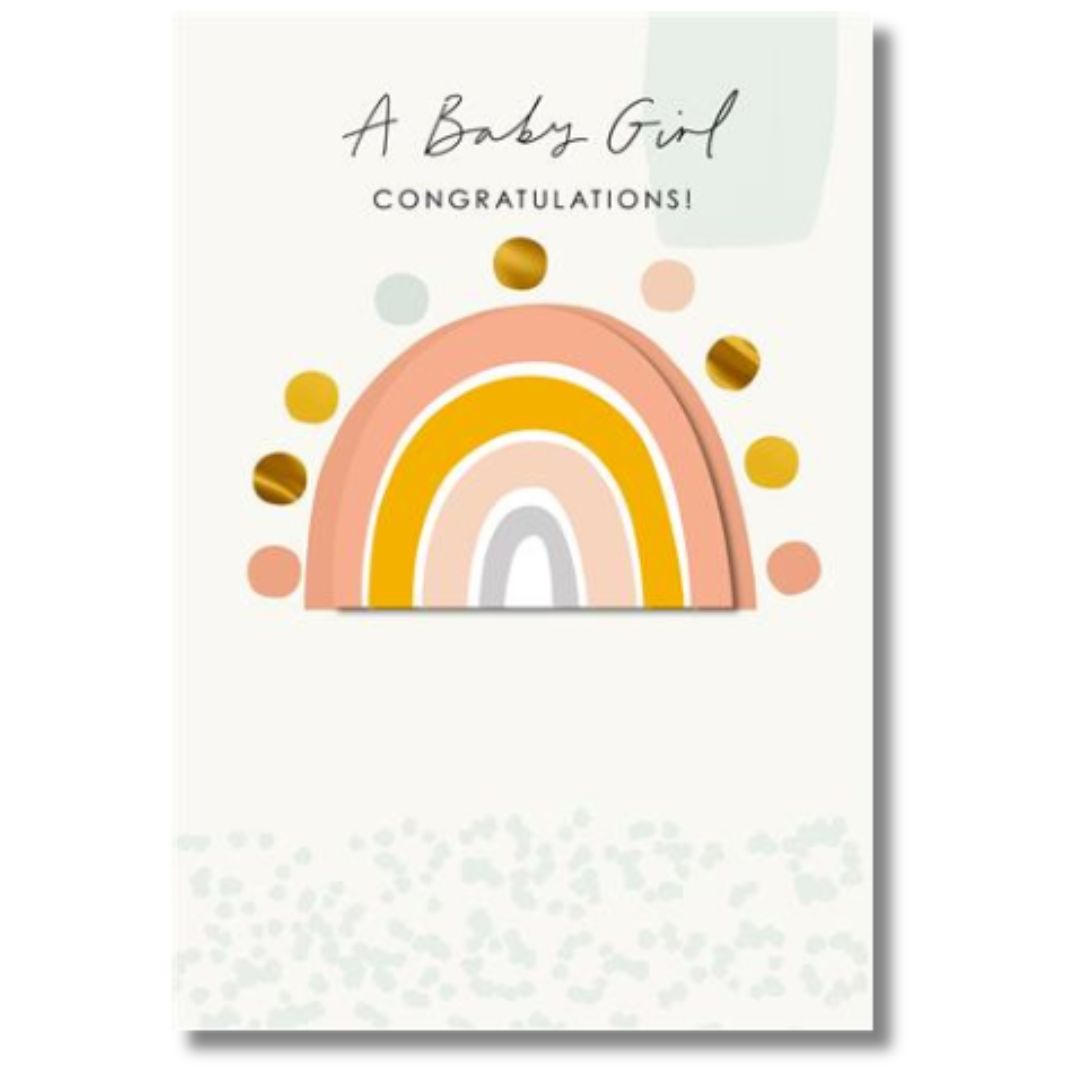 Hallmark A Baby Girl Congratulations - Greeting Card