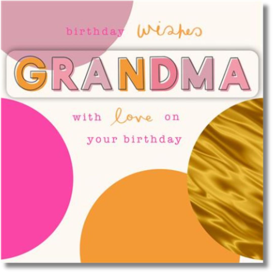 Birthday Wishes Grandma Greeting Card