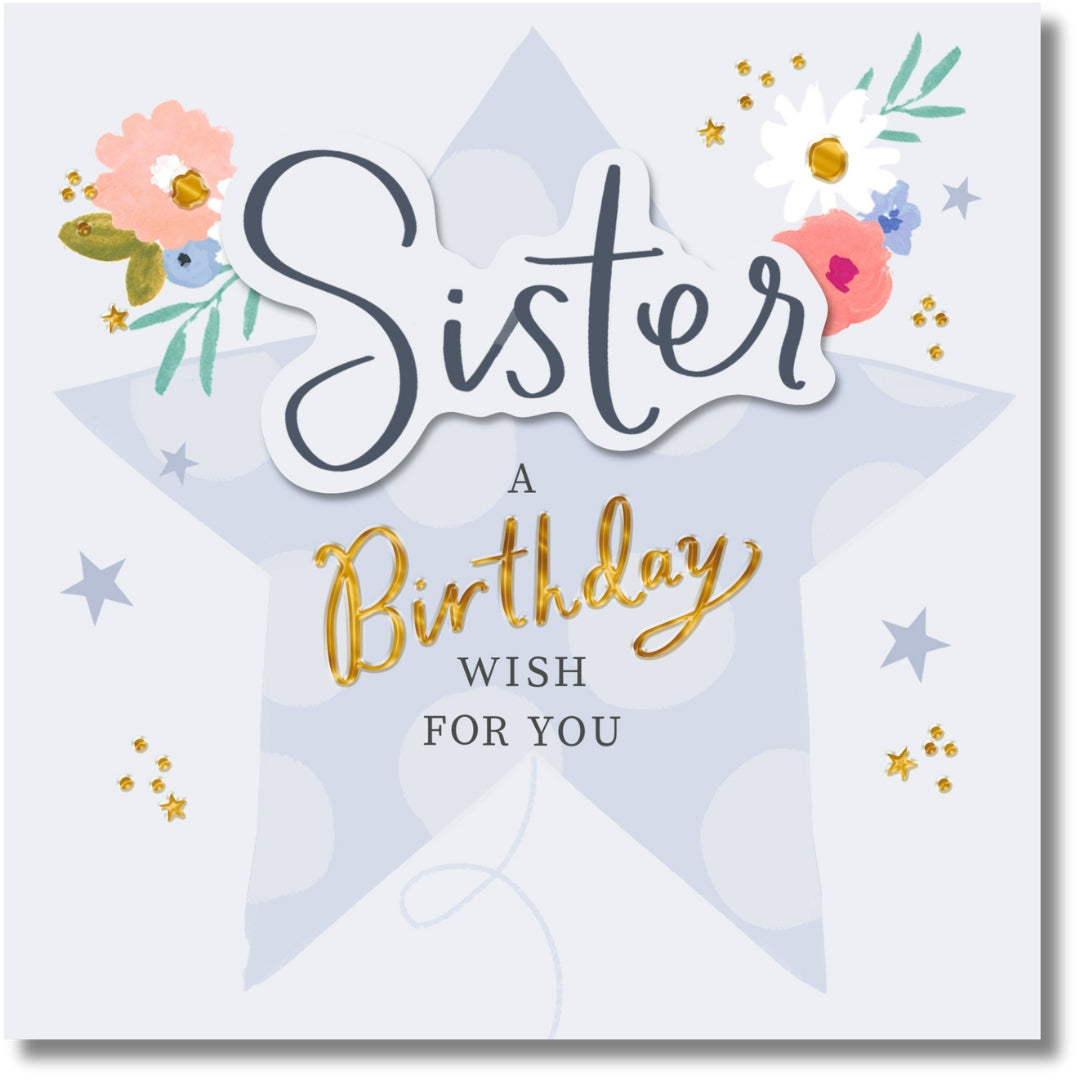 Hallmark Sister Birthday Greeting Card