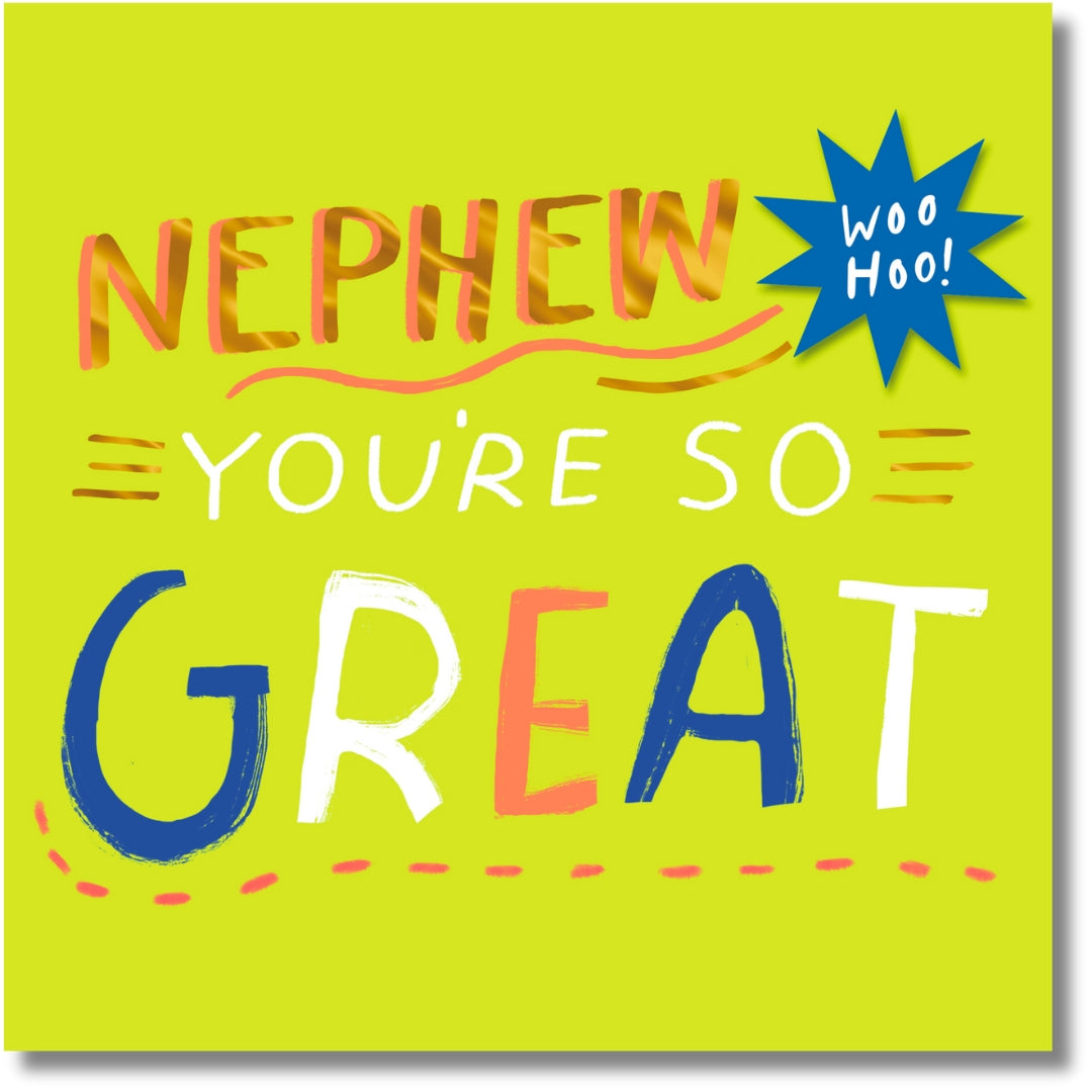 Hallmark Nephew You're So Great Birthday - Greeting Card
