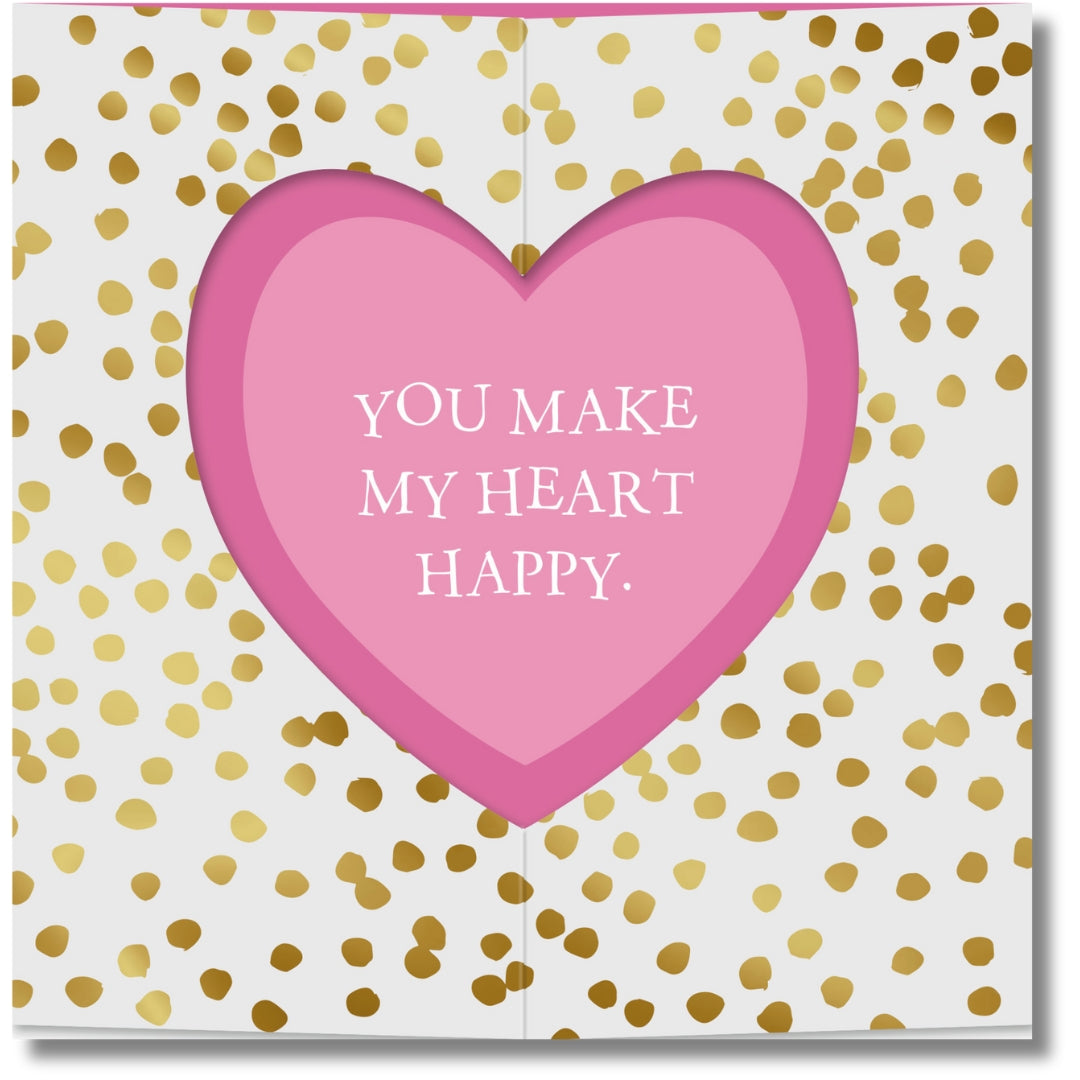 Hallmark You Make My Heart Happy. Valentine's Day - Greeting Card