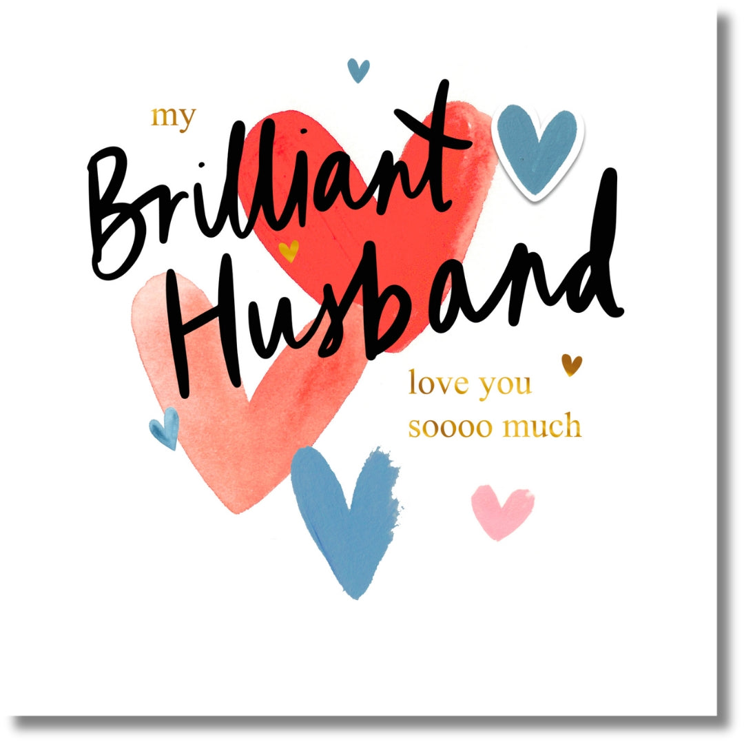 Hallmark My Brilliant Husband Love You Soooo Much - Greeting Card