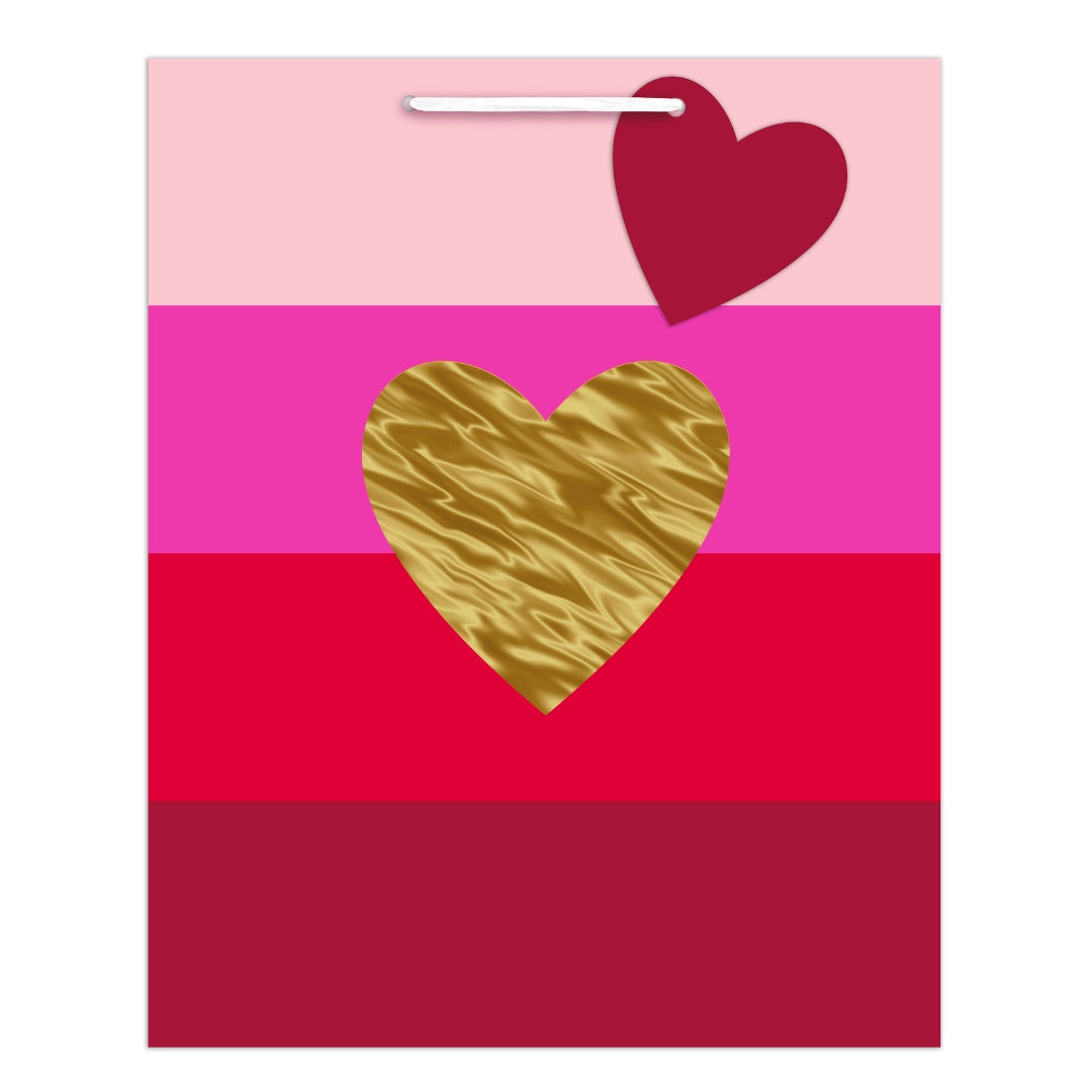 Hallmark Gift Bag Medium 33 x 26.5cm - Golden Heart