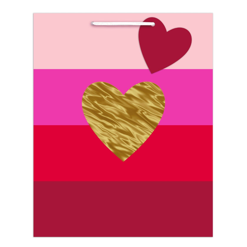 Hallmark Gift Bag Small 24.5 x 19.5cm - Golden Heart