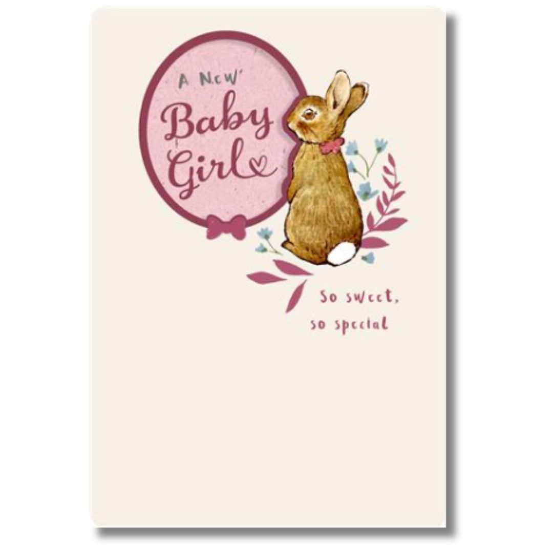 A New Baby Girl Greeting Card