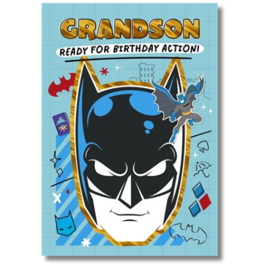 Hallmark Grandson Ready For Birthday Action! - Greeting Card