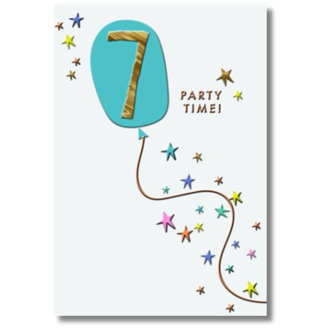 7 Party Time Greeting Card