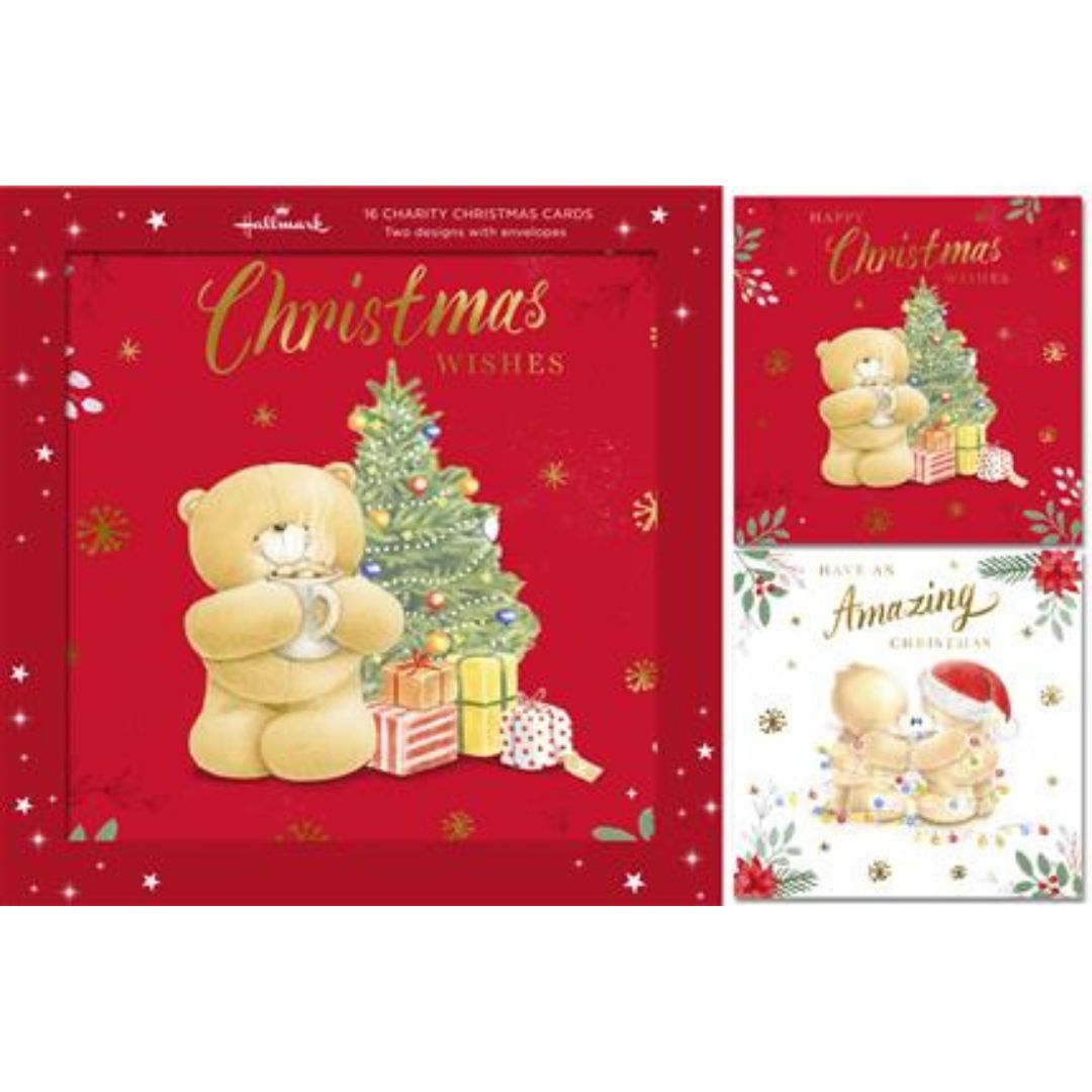 Hallmark Happy Christmas Wishes A Box Of 16 Charity Christmas Cards