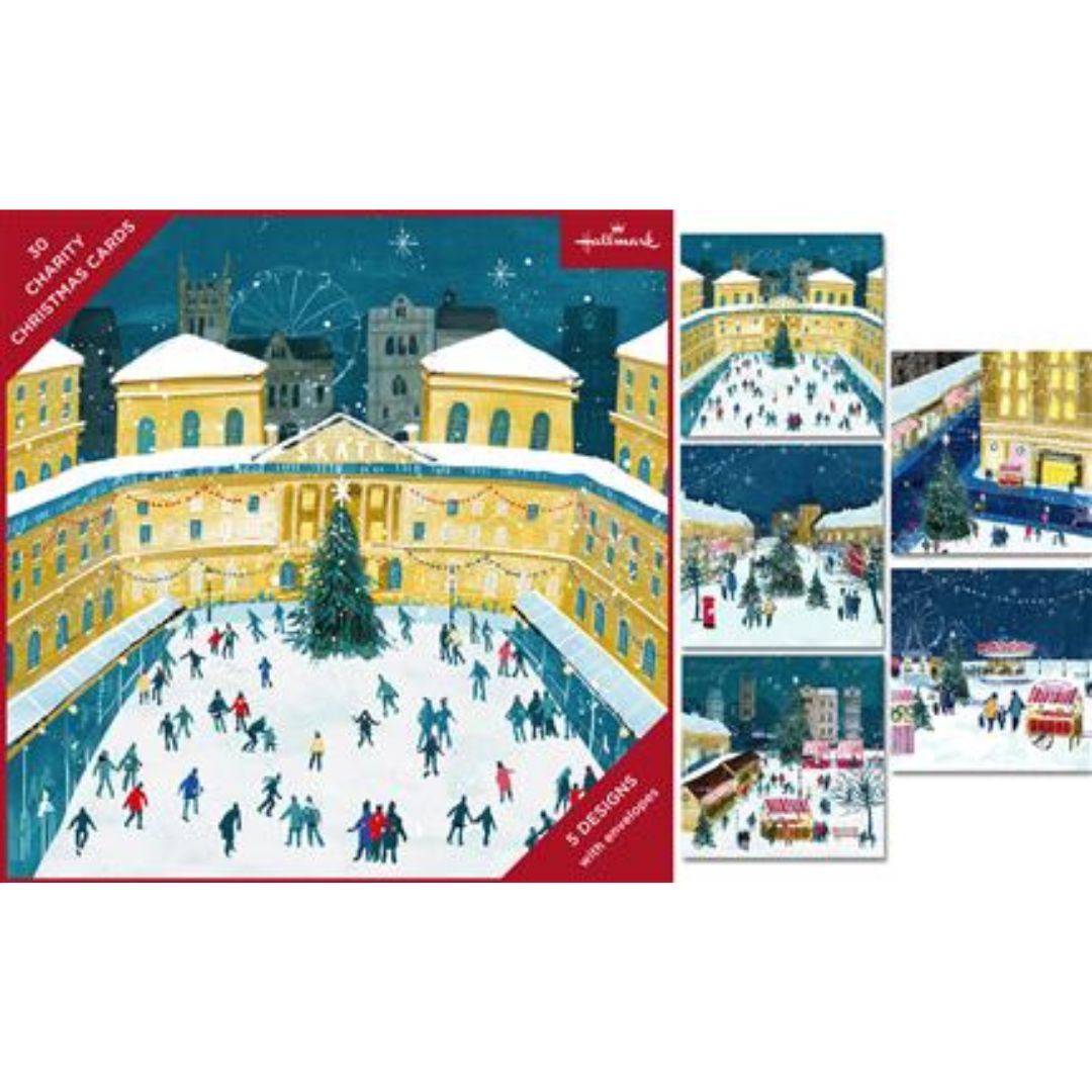 Hallmark Christmas City A Box Of 30 Greeting Cards