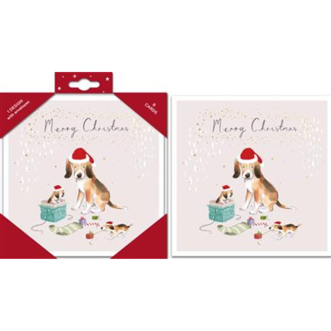 Hallmark Merry Christmas A Box Of 8 Greeting Cards - 1