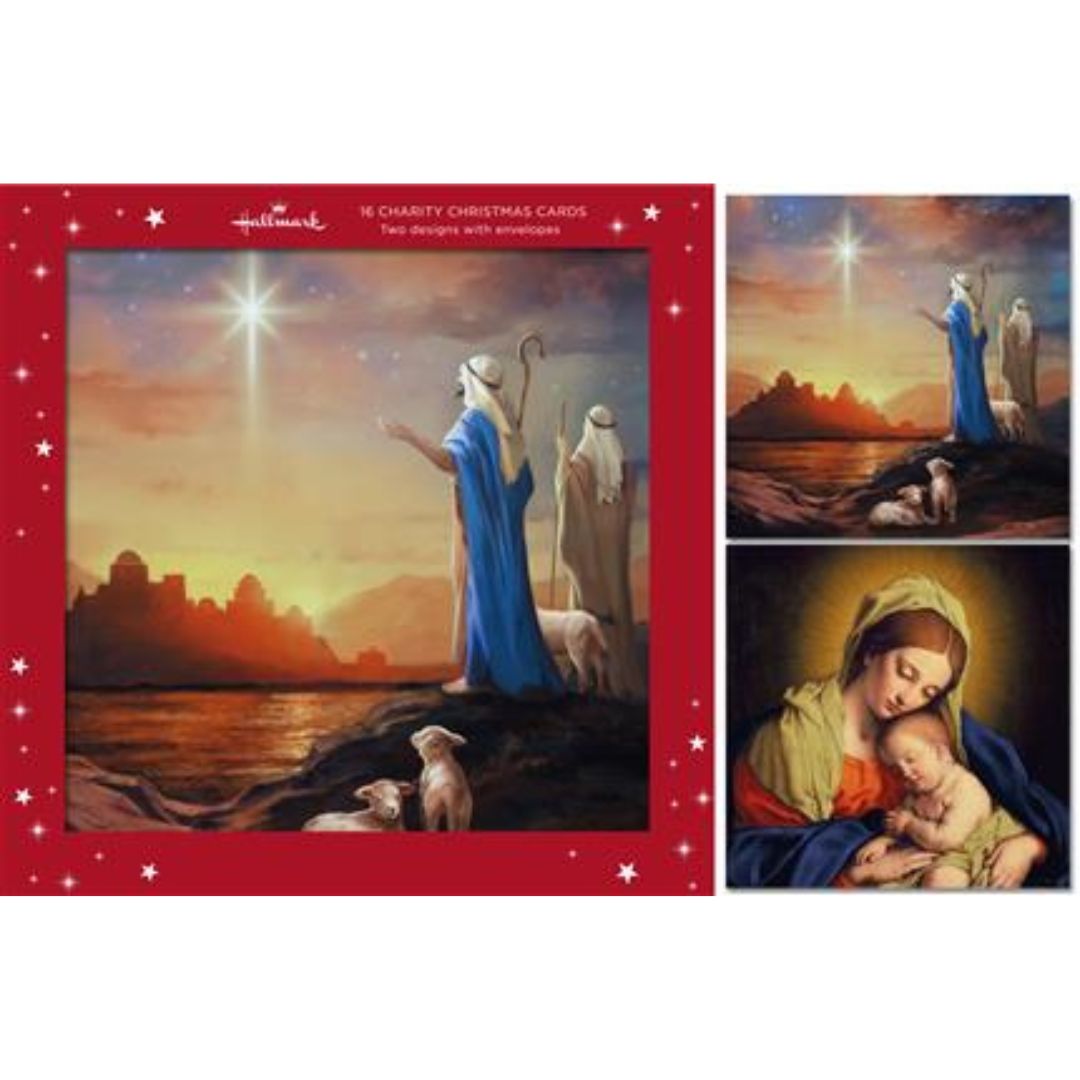 Hallmark Christmas A Box Of 16 Charity Christmas Cards