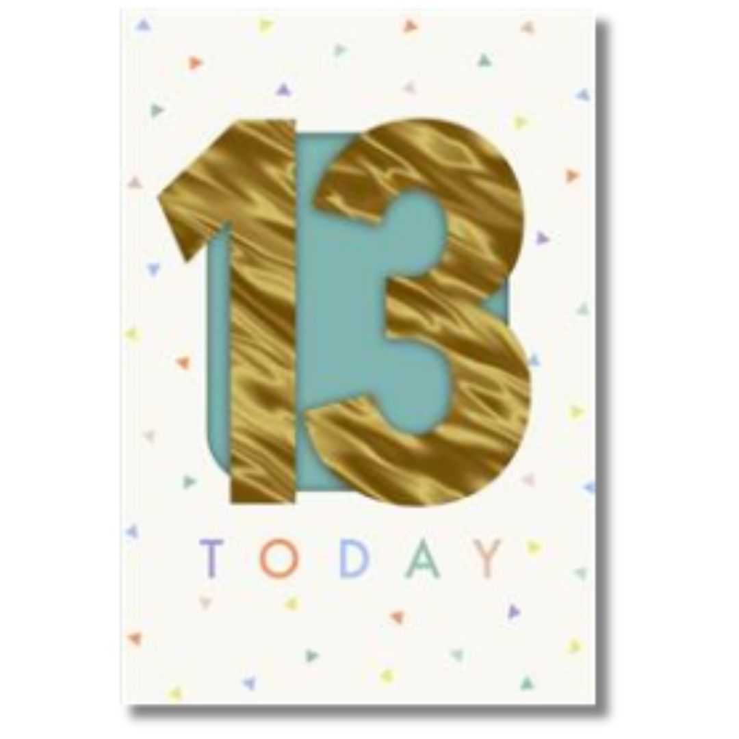 Hallmark 13 Today Birthday - Greeting Card