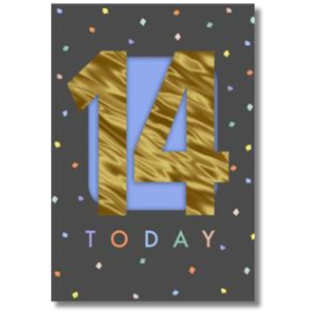 Hallmark 14 Today Birthday - Greeting Card