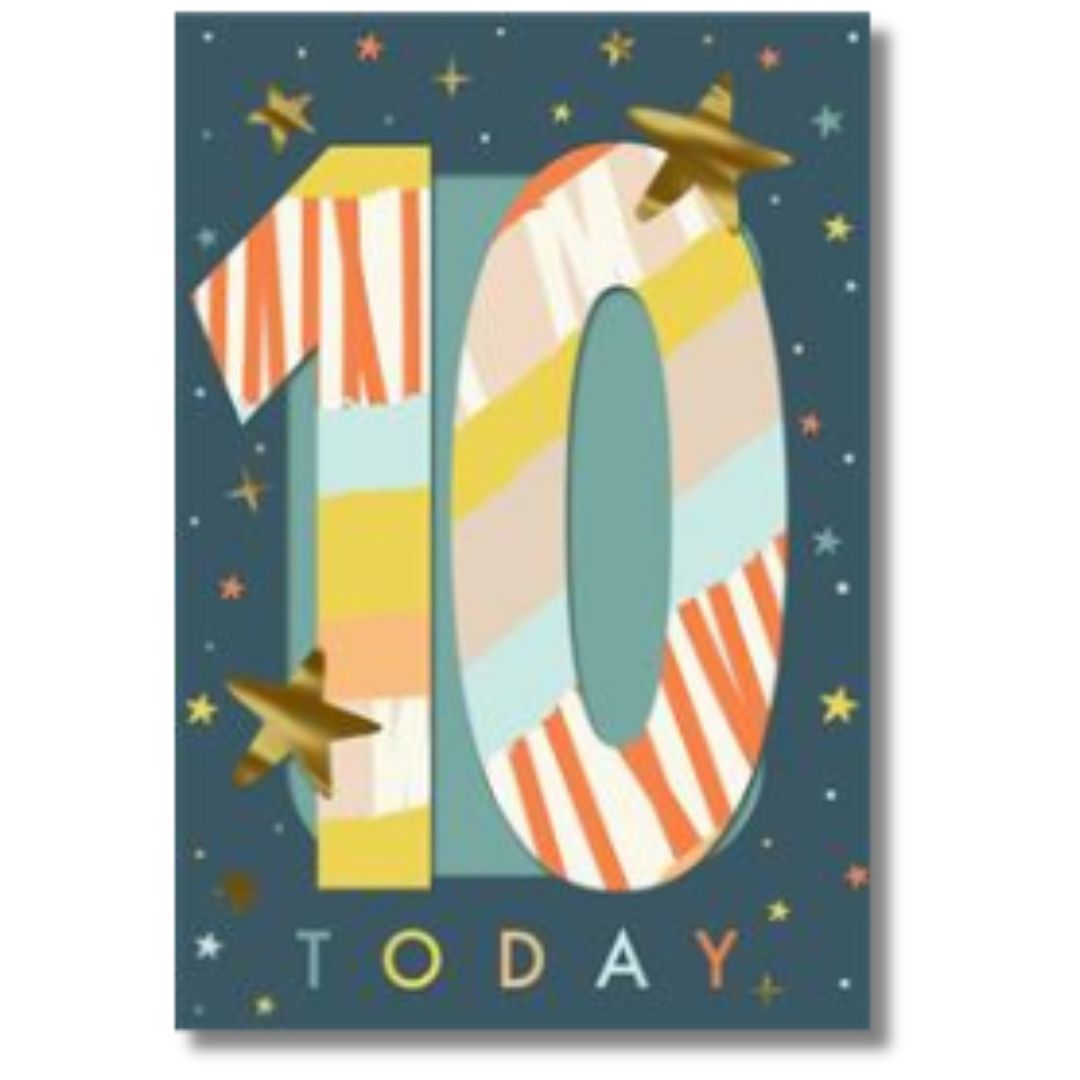 Hallmark 10 Today Birthday - Greeting Card