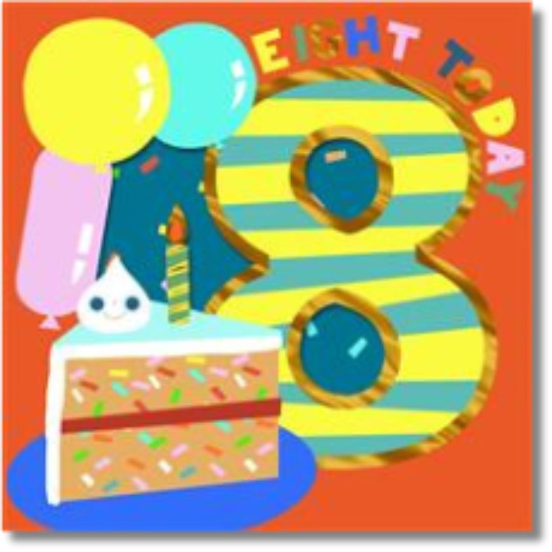 Hallmark 8 Today Birthday - Greeting Card