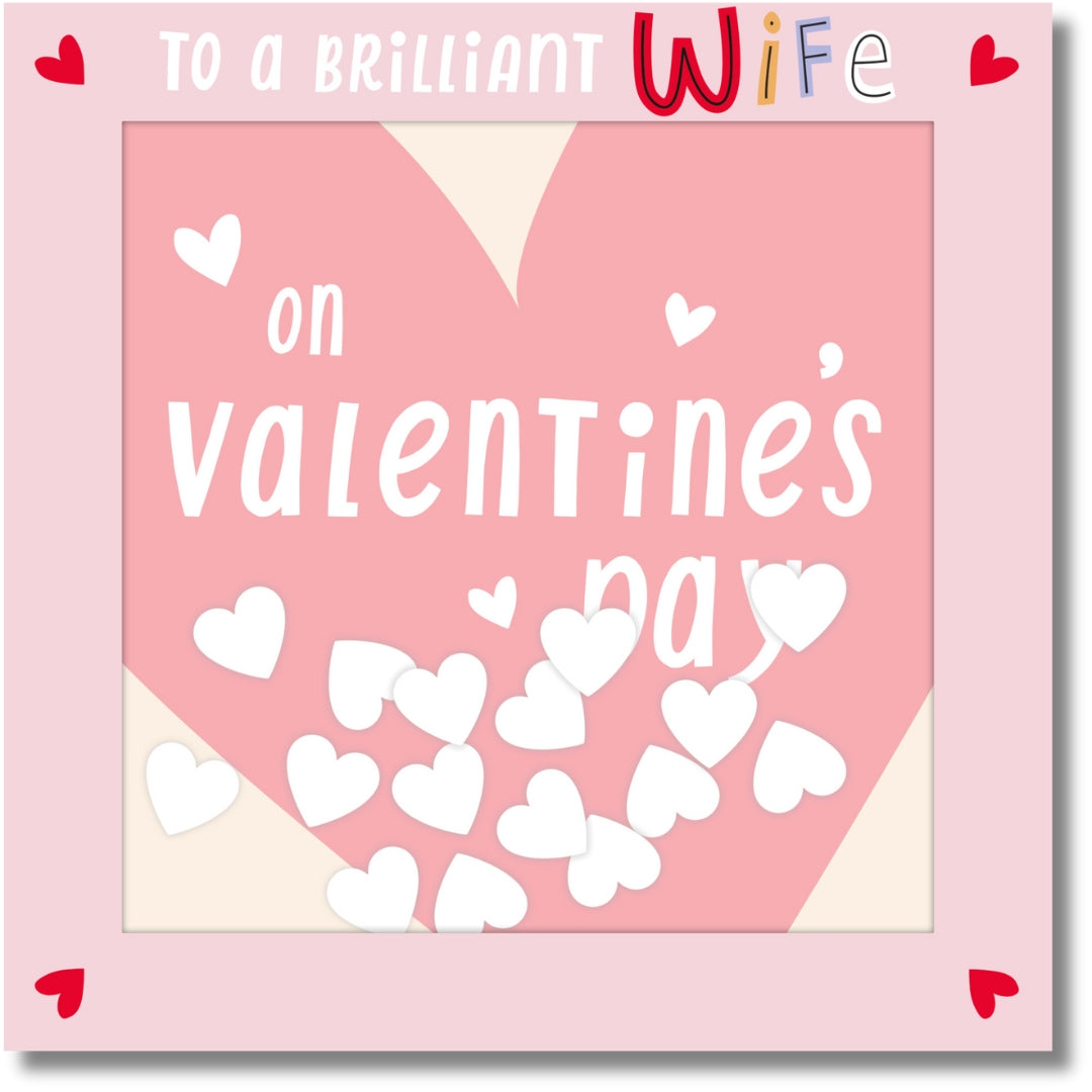 Hallmark To A Brilliant Wife On Valentine's Day - Greeting Card