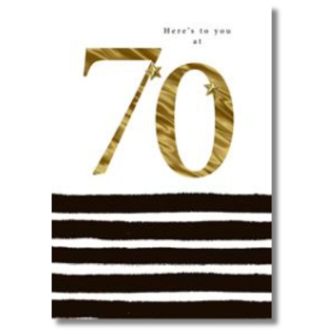 Hallmark Here's To You At 70 Birthday - Greeting Card