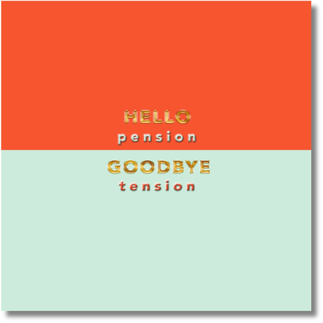 Hallmark Hello Pension Goodbye Tension - Greeting Card