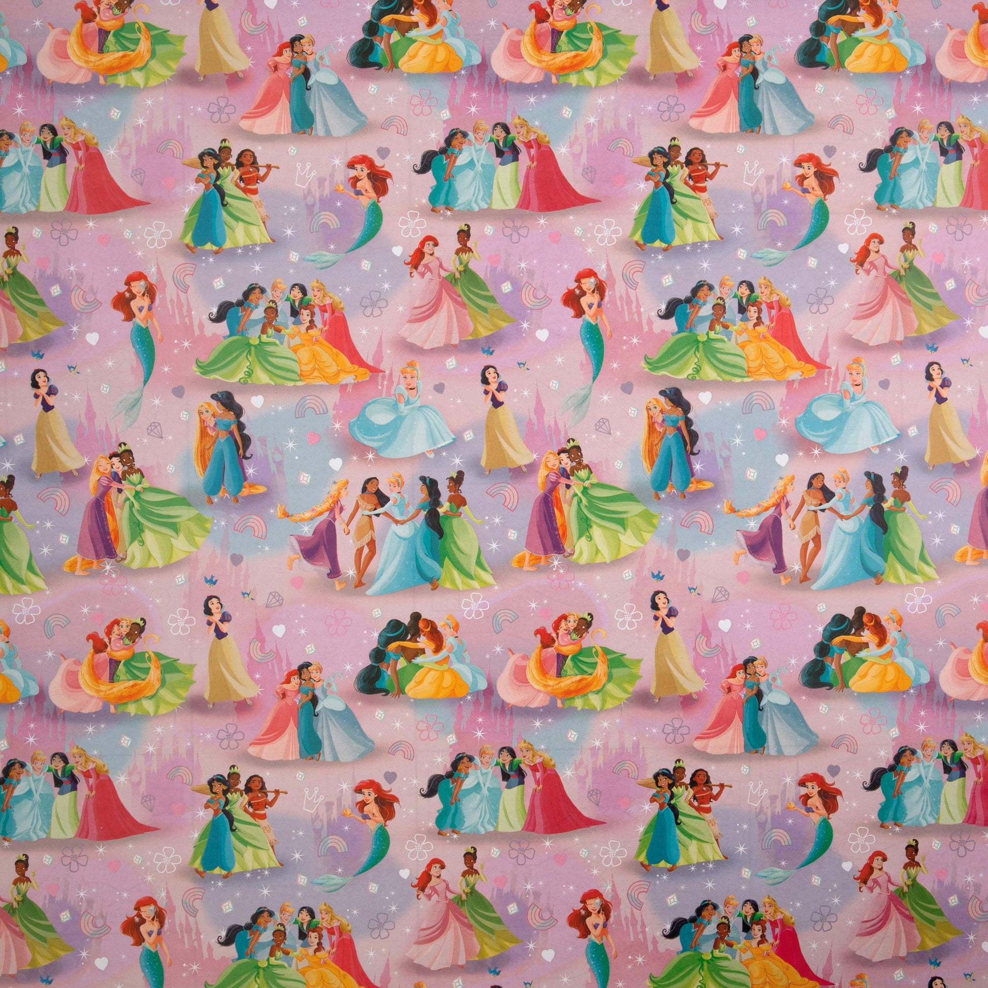 Hallmark Gift Wrapping Paper Roll 2m Pink Disney Princesses