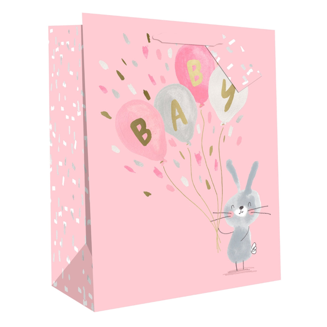 Hallmark Gift Bag Medium 33 x 26.5cm - Baby Pink