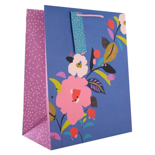 Hallmark Gift Bag Purple Floral Large 33 x 26.5cm