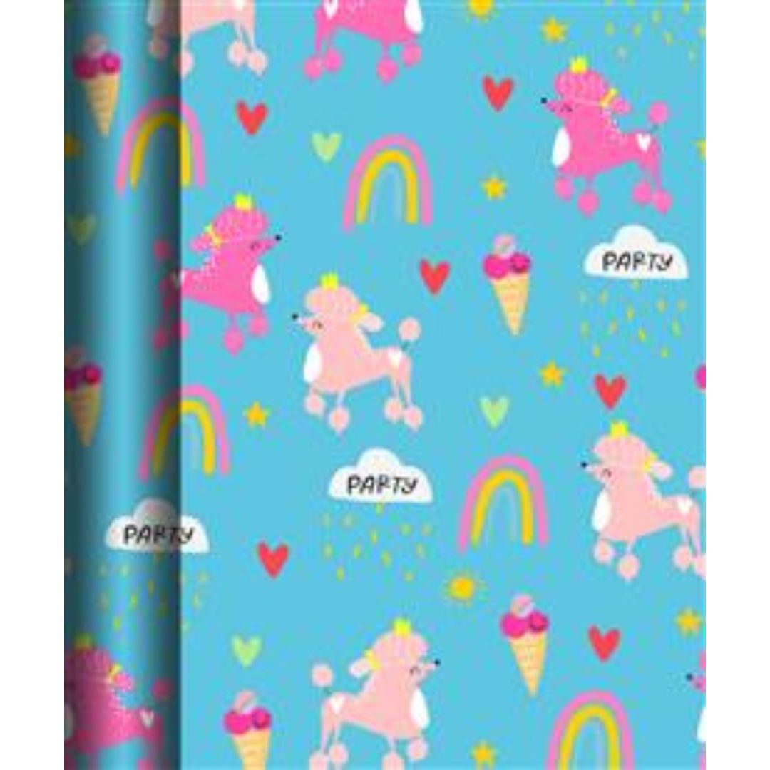 Hallmark Gift Wrapping Paper Roll 2m Blue Pudelek