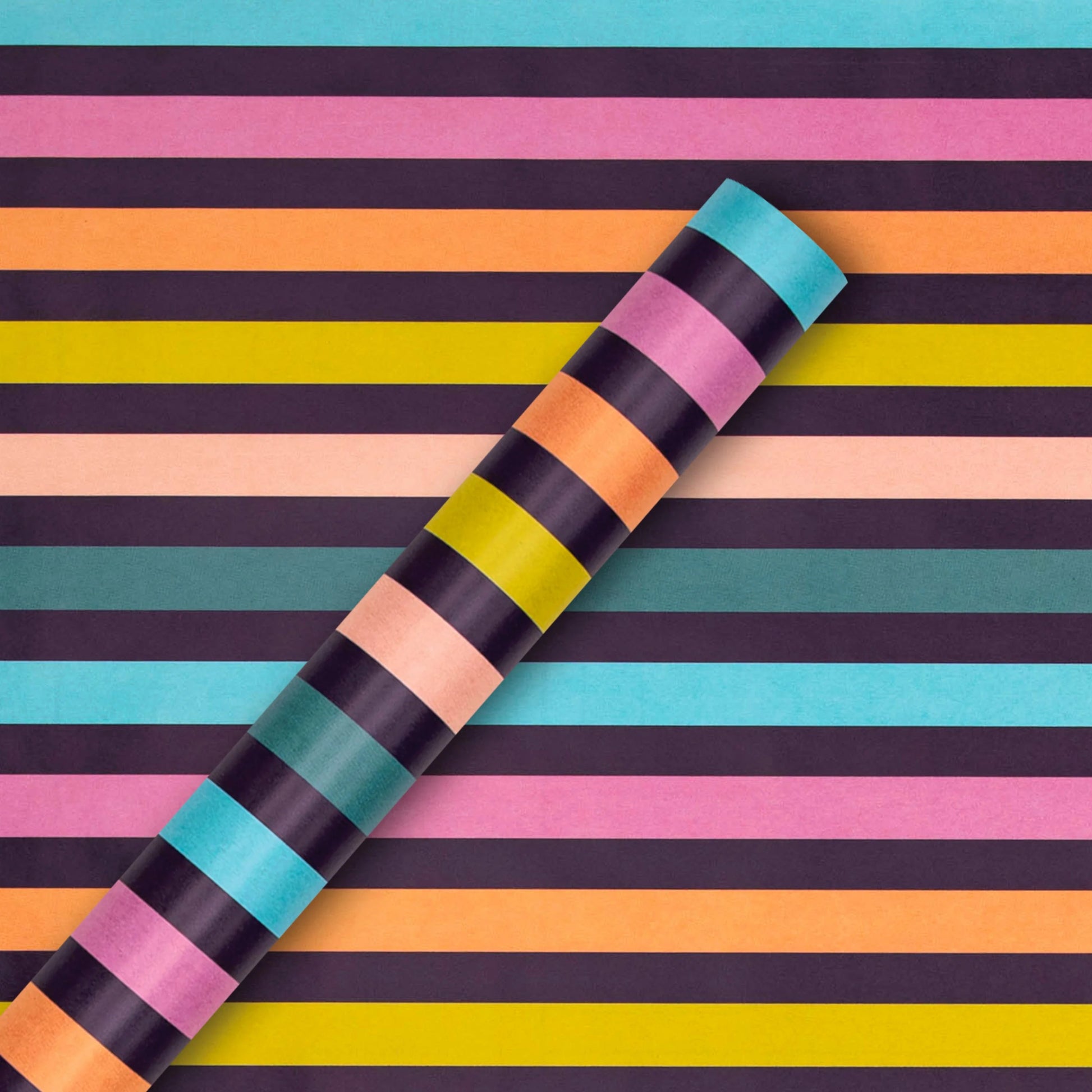 Hallmark Gift Wrapping Paper 2m Colourful Stripes