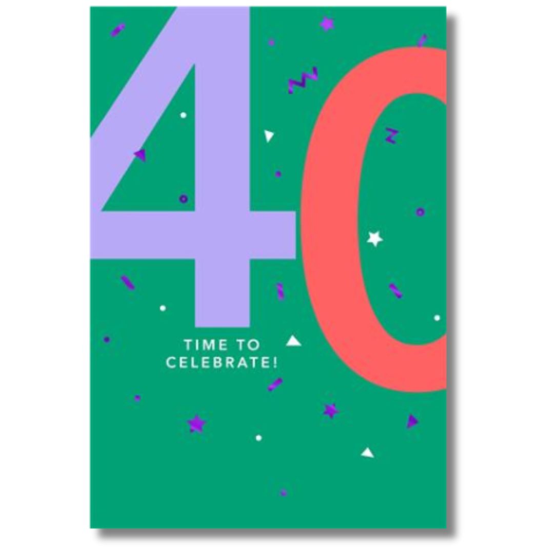 Hallmark 40 Time To Celebrate! - Greeting Card