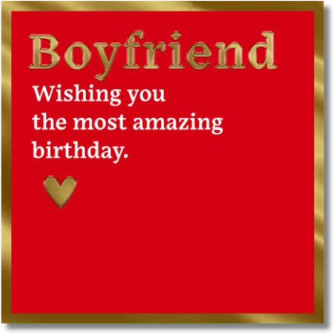 Boyfriend Birthday Greeting Card