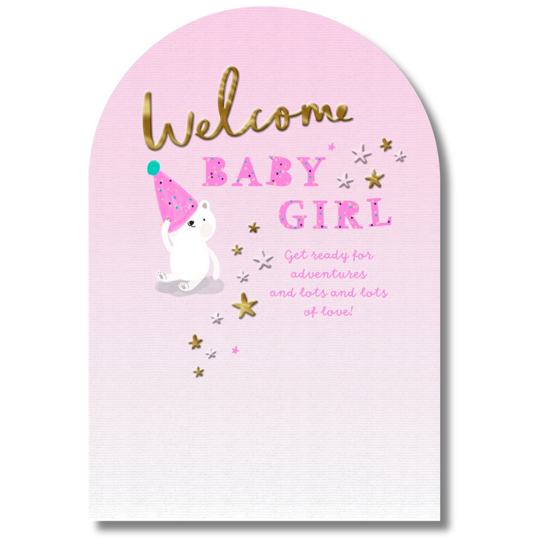 Hallmark Welcome Baby Girl - Greeting Card