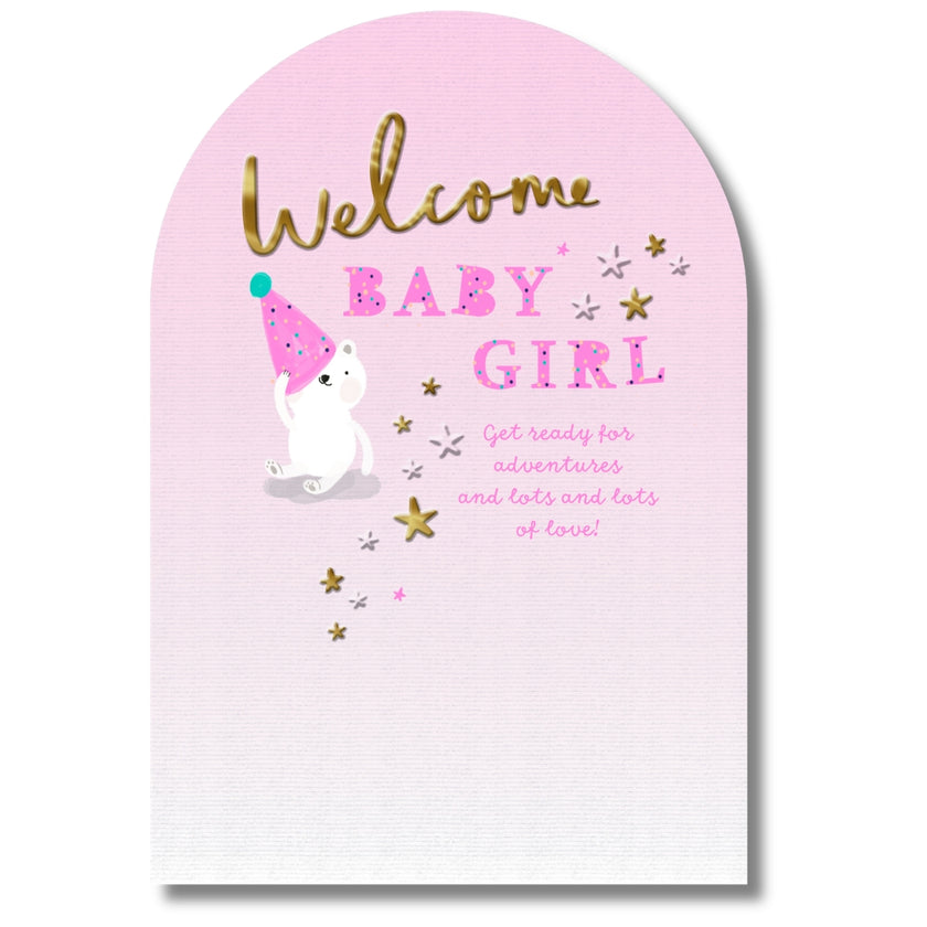 Hallmark Welcome Baby Girl - Greeting Card
