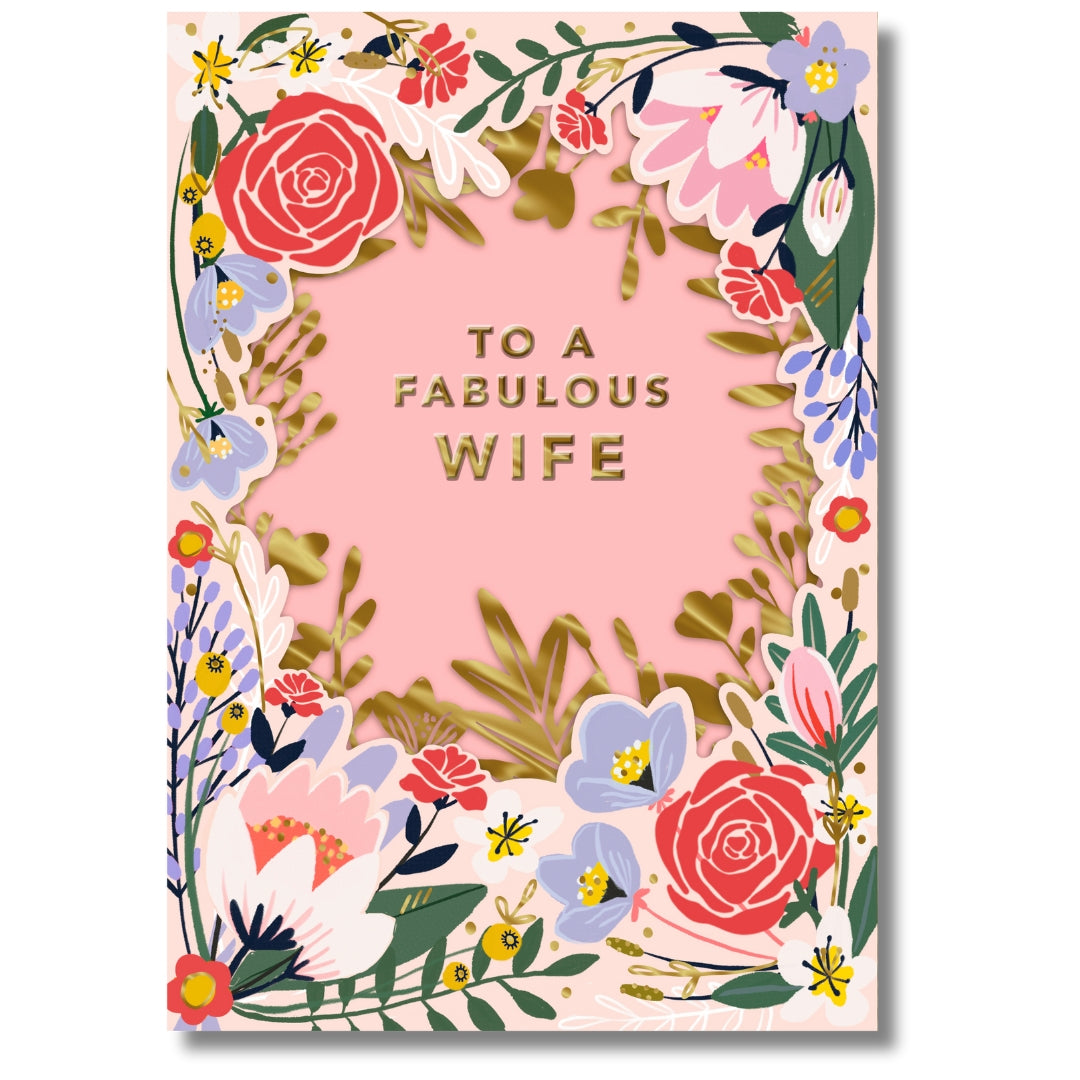 Hallmark To A Fabulous Wife Birthday Greeting Card