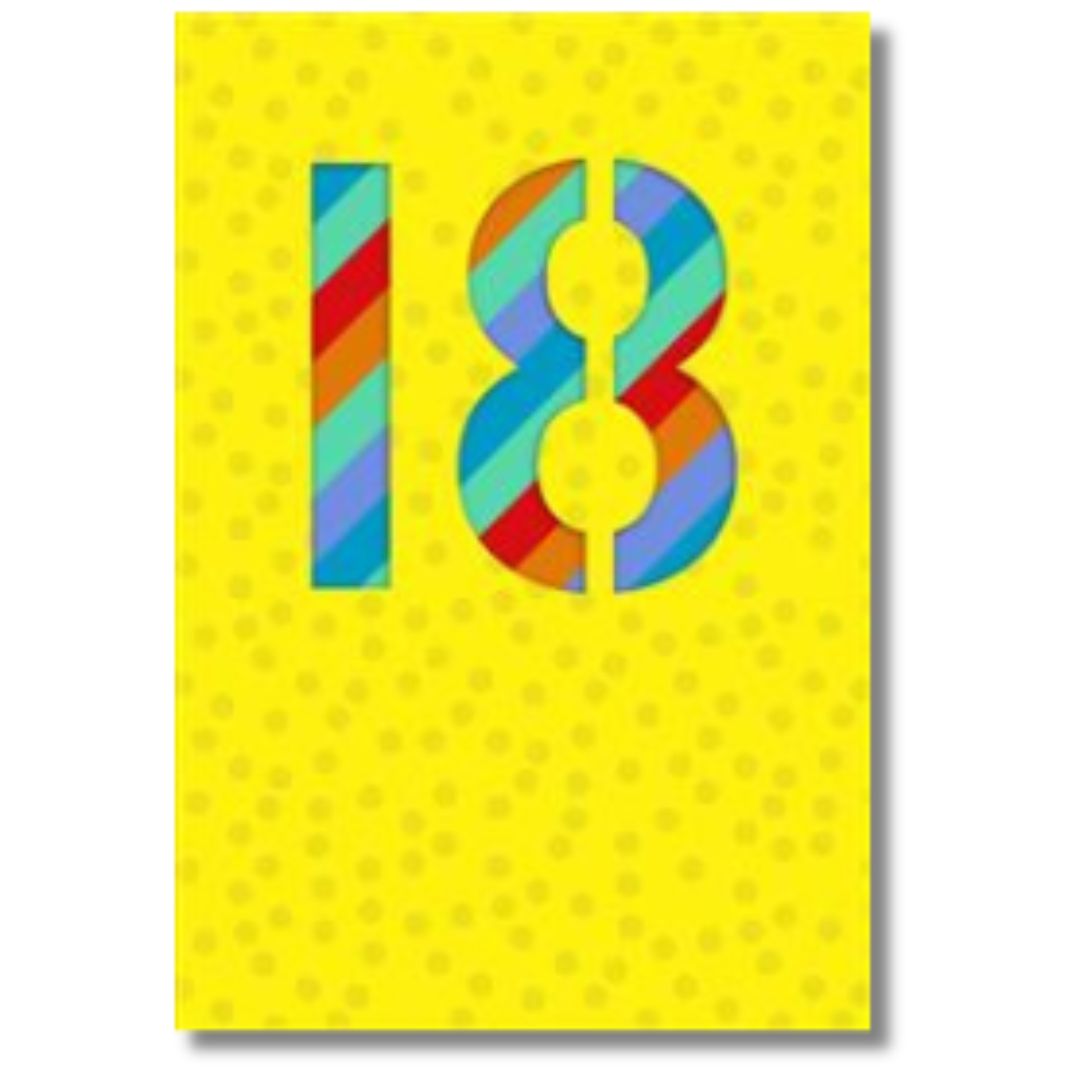 Hallmark 18 Birthday - Greeting Card