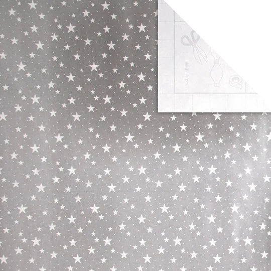 Hallmark Christmas Wrapping Paper 3m Silver/White x 1pc Assortment