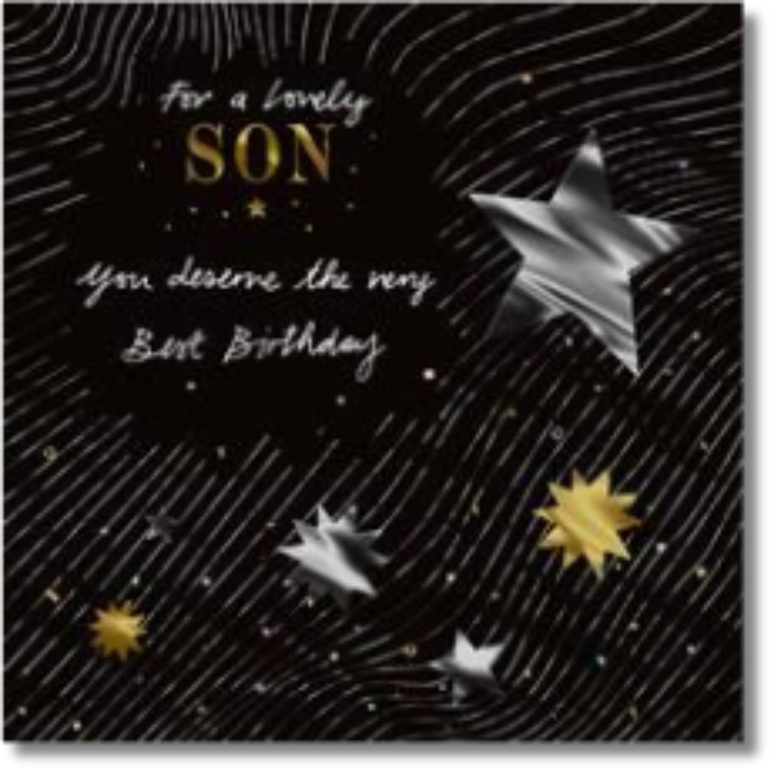 Hallmark For A Lovely Son Best Birthday- Greeting Card