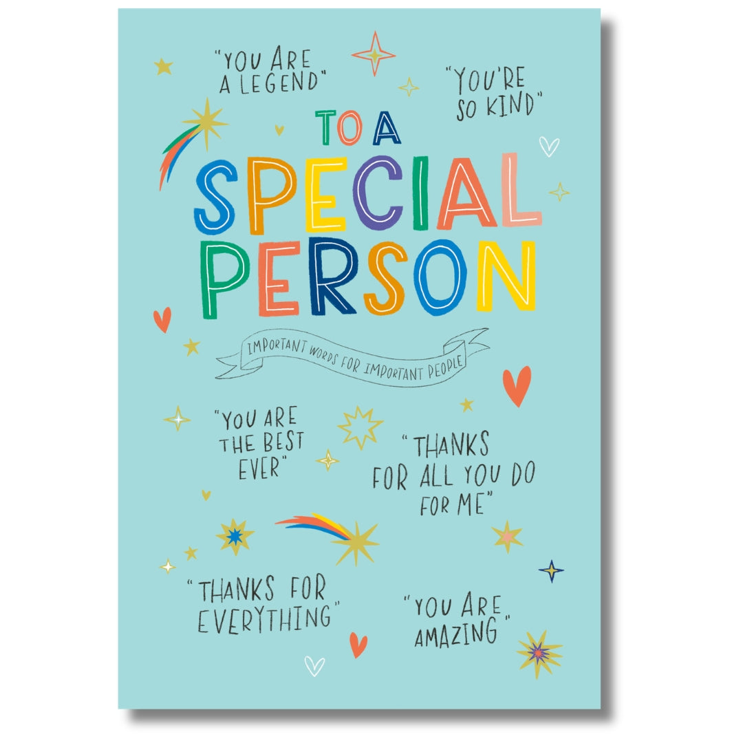 Hallmark To A Special Person - Greeting Card