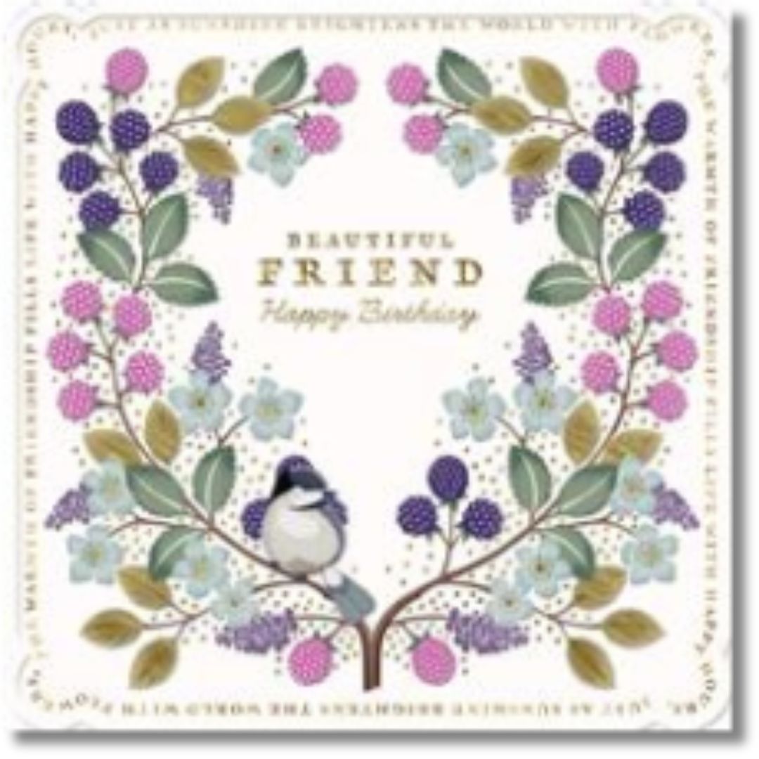 Hallmark Beautiful Friend Happy Birthday - Greeting Card