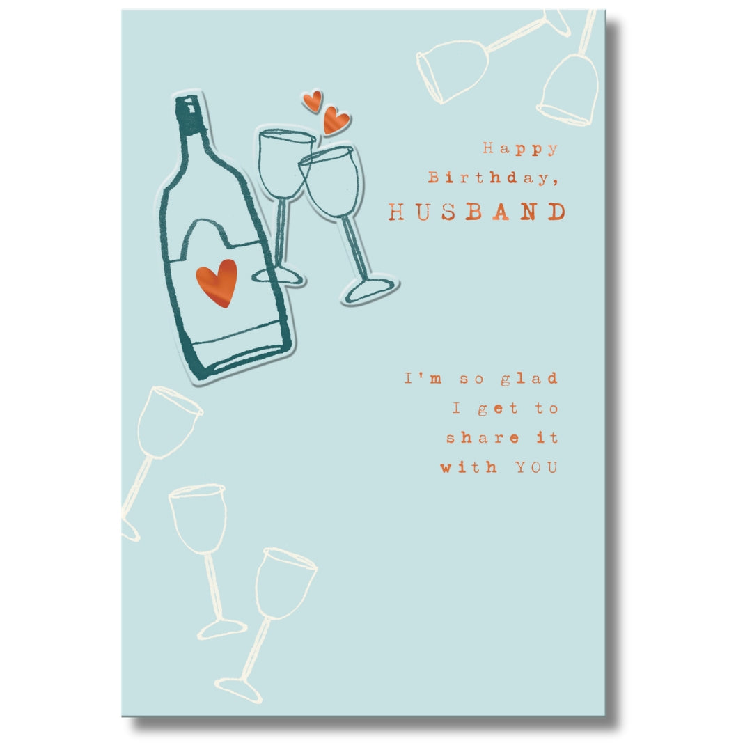 Hallmark Happy Birthday Husband - Greeting Card