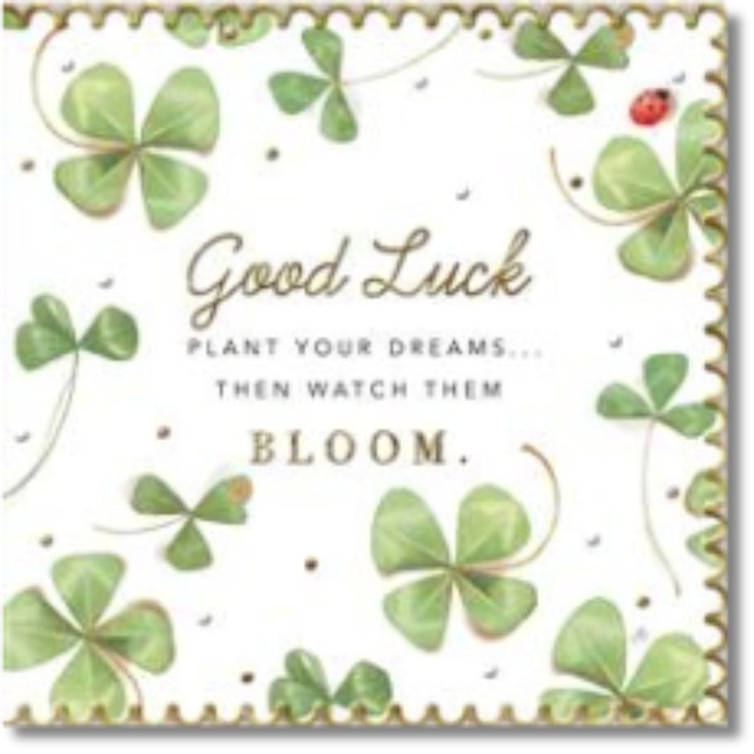 Hallmark Good Luck Bloom - Greeting Card